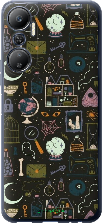 Силиконовый чехол Колдовской принт для Infinix Hot 20 - 6425u-2966 изображение 