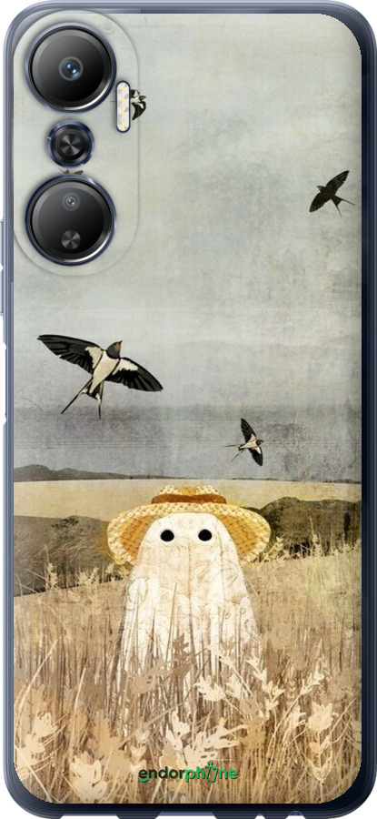 Силиконовый чехол Призрак в поле для Infinix Hot 20 - 6427u-2966 изображение 