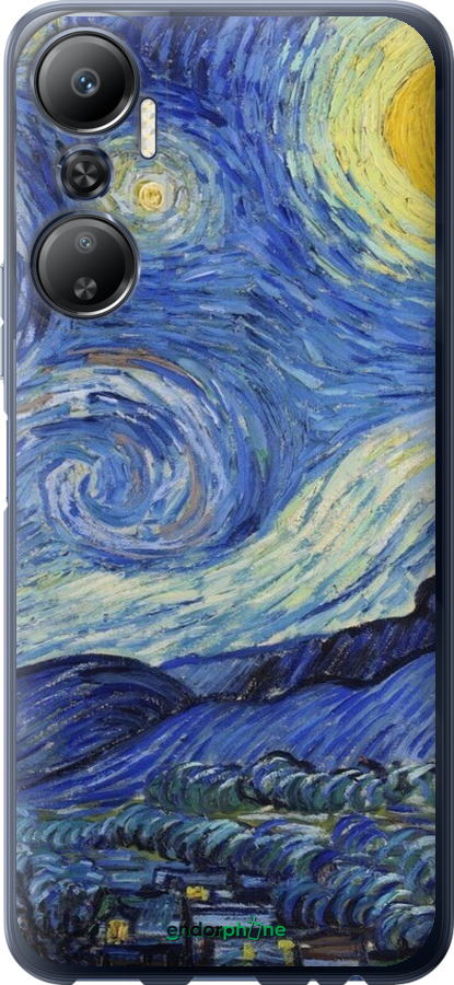 Силиконовый чехол «Звездная ночь» Винсента Ван Гога для Infinix Hot 20 - 6433u-2966 изображение 