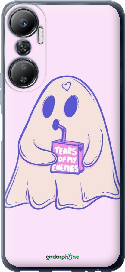 Силіконовий чехол Милий привид для Infinix Hot 20 - 6507u-2966 изображение 