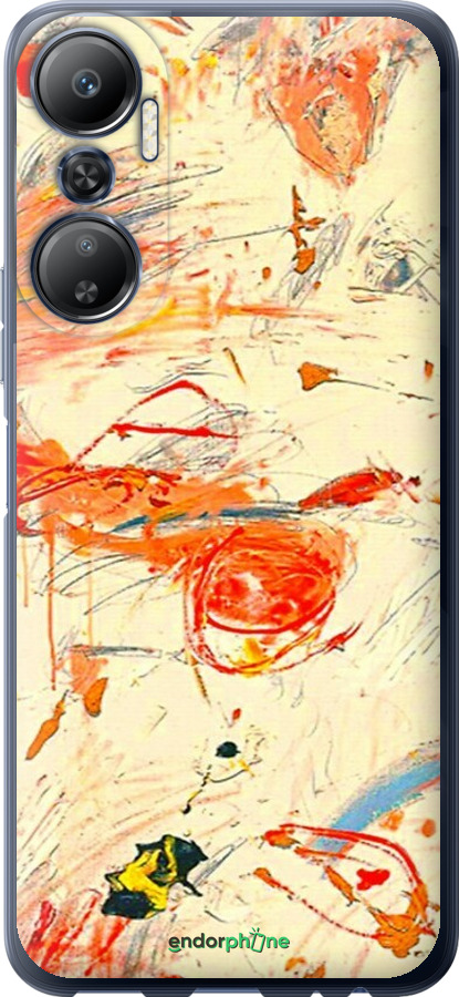 Силиконовый чехол Динамичная картина с хаотичными мазками для Infinix Hot 20 - 6540u-2966 изображение 