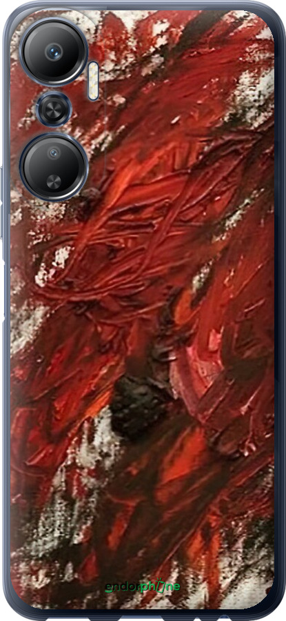 Силиконовый чехол Абстрактная композиция в красных тонах для Infinix Hot 20 - 6541u-2966 изображение 