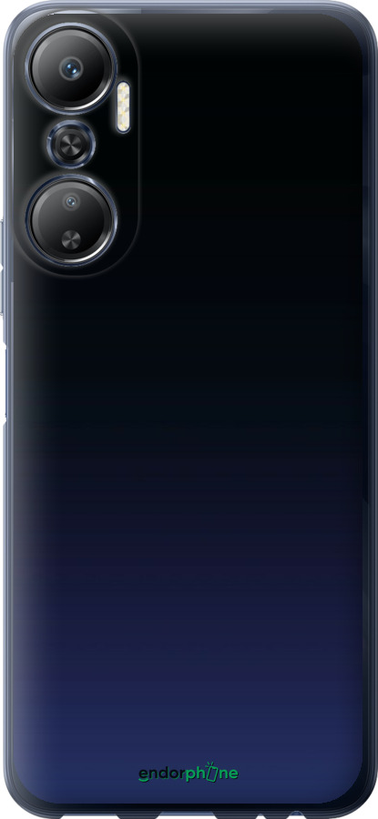 Силіконовий чехол Градієнт у темно-синьому стилі для Infinix Hot 20 - 6542u-2966 изображение 