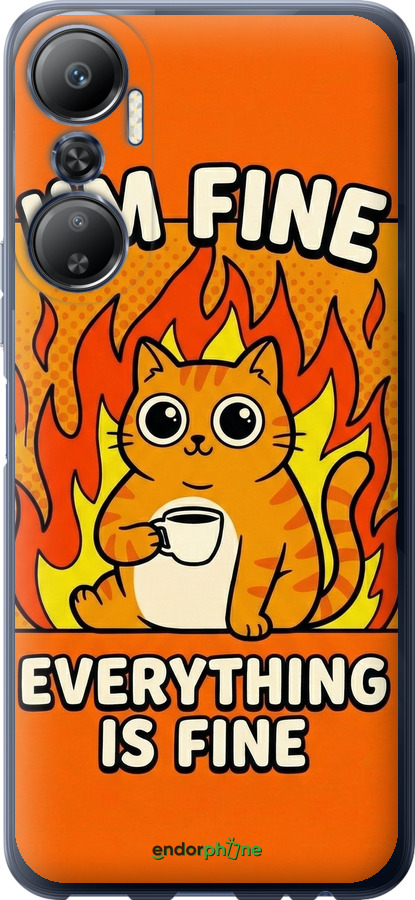 Силиконовый чехол Funny Cat для Infinix Hot 20 - 6786u-2966 изображение 