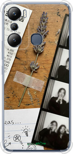 Силіконовий протиударний с посиленими кутами чехол Aesthetic Scrapbook Collage для Infinix Hot 20i - 6773sp-2964 изображение 