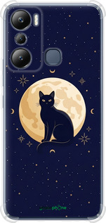 Силикон с усиленными углами чехол 'Cute Cat Celestial/Witchy' для Infinix Hot 20i изображение 3