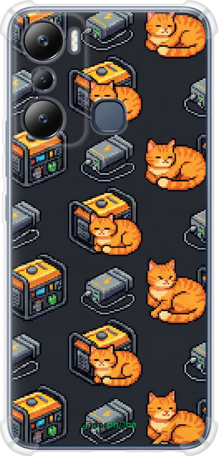 Силикон с усиленными углами чехол Autonomous Zone для Infinix Hot 20i - 6771sp-2964 изображение 