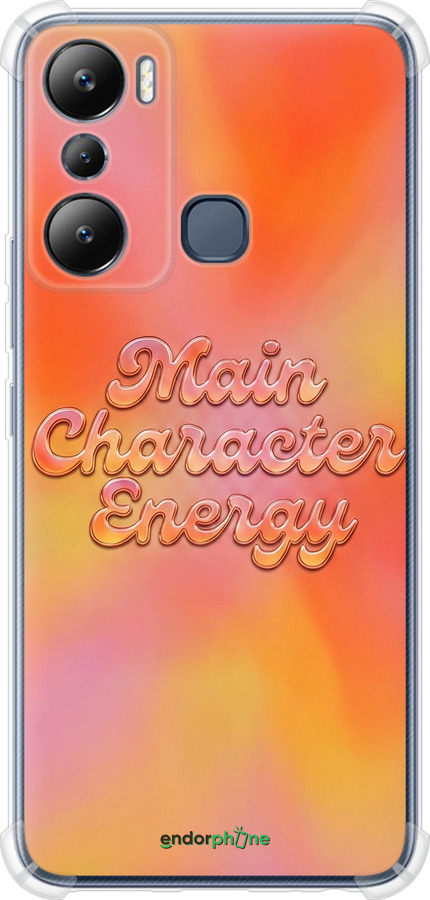 Силіконовий протиударний с посиленими кутами чехол Aura Gradient Main Character Energy Aesthetic Y2K для Infinix Hot 20i - 6783sp-2964 изображение 