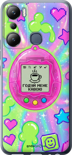 Силиконовый чехол 'Y2K Aesthetic Retro Pet: Годуй мене кавою' для Infinix Hot 20i изображение 5