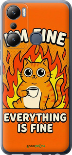 Силиконовый чехол Funny Cat для Infinix Hot 20i - 6786u-2964 изображение 