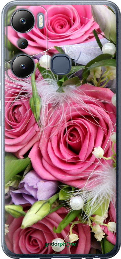 

Силіконовий чохол "Ніжність" для Infinix Hot 20i, Рожевий