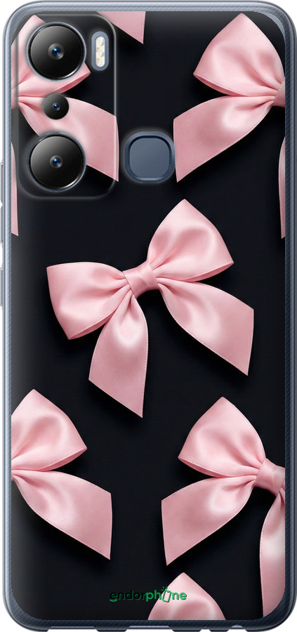 Силиконовый чехол Coquette Ribbons Dark Coquette для Infinix Hot 20i - 6767u-2964 изображение 