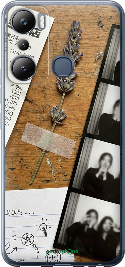 Силиконовый чехол Aesthetic Scrapbook Collage для Infinix Hot 20i - 6773u-2964 изображение 