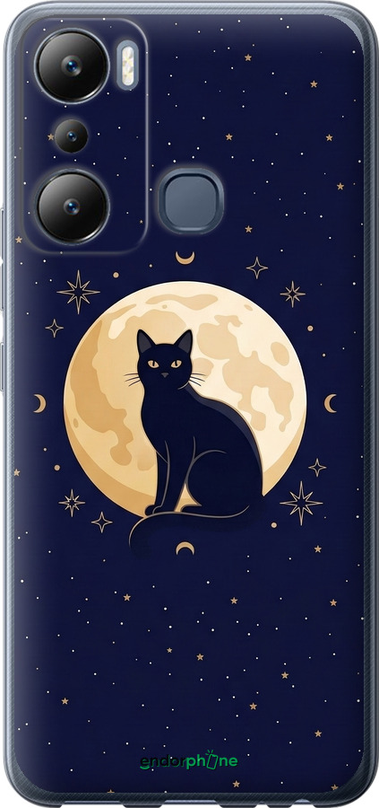 Силиконовый чехол Cute Cat Celestial/Witchy для Infinix Hot 20i - 6787u-2964 изображение 