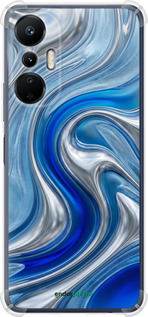 Силикон с усиленными углами чехол 'Liquid Chrome' для Infinix Hot 20s изображение 3
