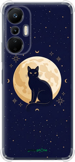Силикон с усиленными углами чехол 'Cute Cat Celestial/Witchy' для Infinix Hot 20s изображение 3