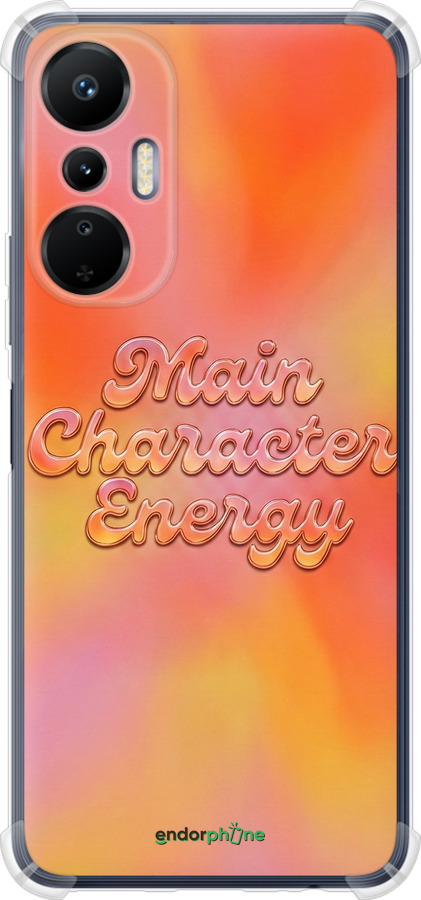 Силіконовий протиударний с посиленими кутами чехол Aura Gradient Main Character Energy Aesthetic Y2K для Infinix Hot 20s - 6783sp-2965 изображение 