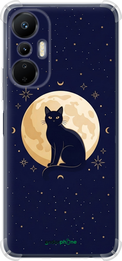 Силикон с усиленными углами чехол Cute Cat Celestial/Witchy для Infinix Hot 20s - 6787sp-2965 изображение 