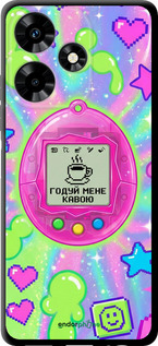 TPU чехол Y2K Aesthetic Retro Pet: Годуй мене кавою для Infinix Hot 30 - 6784b-3046 изображение 