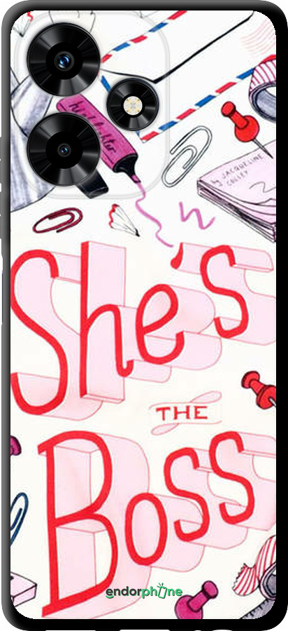 TPU чехол she's the  boss для Infinix Hot 30 - 4254b-3046 изображение 