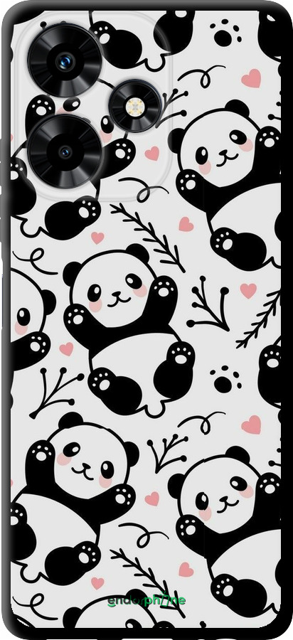 TPU чехол Панди для Infinix Hot 30 - 4318b-3046 изображение 