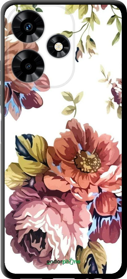 TPU чехол Vintage flowers для Infinix Hot 30 - 4333b-3046 изображение 