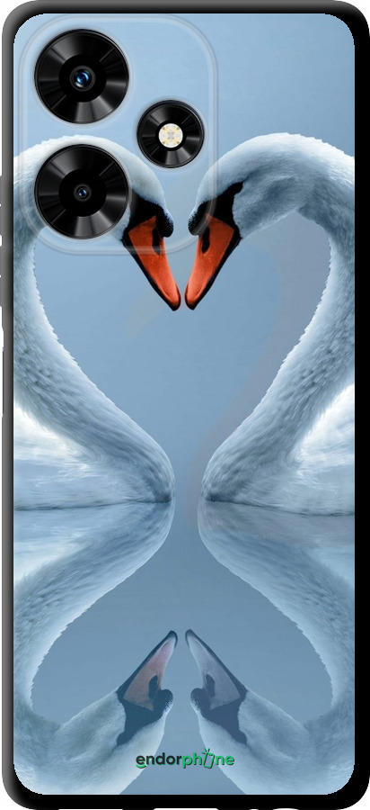 TPU чехол Лебеди для Infinix Hot 30 - 6007b-3046 изображение 