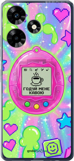 Силиконовый чехол 'Y2K Aesthetic Retro Pet: Годуй мене кавою' для Infinix Hot 30 изображение 5