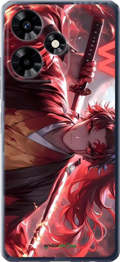 Силіконовий чехол Аниме воин для Infinix Hot 30 - 6281u-3046 изображение 