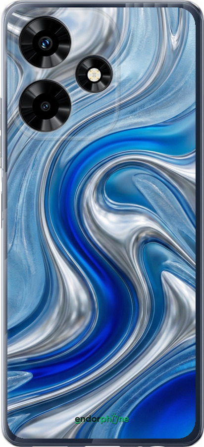 Силиконовый чехол Liquid Chrome для Infinix Hot 30 - 6781u-3046 изображение 