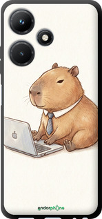 TPU чехол Funny Capybara CEO Working для Infinix Hot 30i - 6777b-3045 изображение 