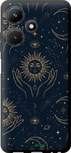 TPU чехол Celestial Harmony: Sun & Moon Gold Mystic Pattern для Infinix Hot 30i - 6778b-3045 изображение 