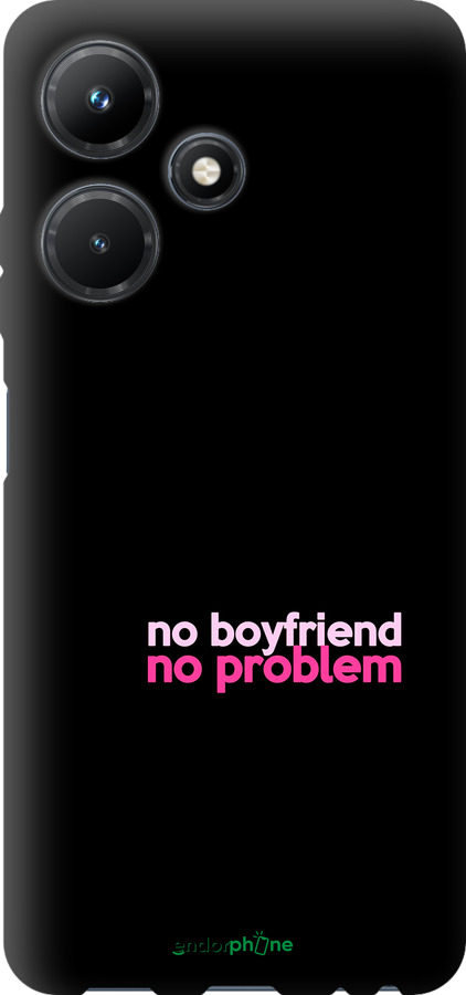 TPU чехол no boyfriend no problem для Infinix Hot 30i - 4549b-3045 изображение 