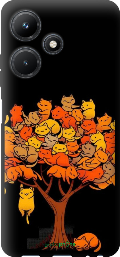 TPU чехол Дерево та котики для Infinix Hot 30i - 6516b-3045 изображение 