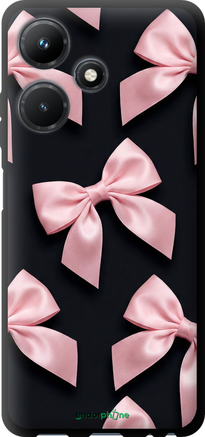 TPU чехол Coquette Ribbons Dark Coquette для Infinix Hot 30i - 6767b-3045 изображение 