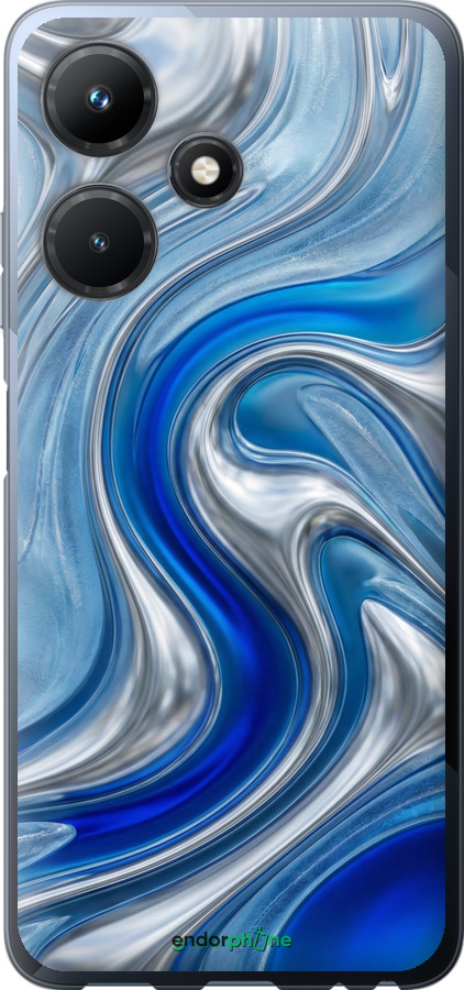 Силиконовый чехол Liquid Chrome для Infinix Hot 30i - 6781u-3045 изображение 