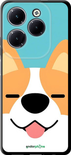 TPU чехол Корги для Infinix Hot 40 - 6280b-3503 изображение 