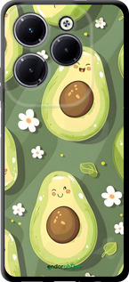 TPU чехол Авокадо для Infinix Hot 40 Pro - 6380b-3736 изображение 