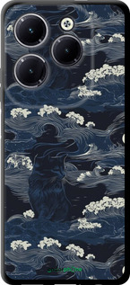 TPU чехол Морская тематика в стиле арт-деко для Infinix Hot 40 Pro - 6520b-3736 изображение 