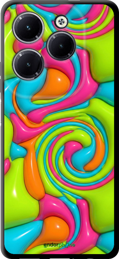 TPU чехол Y2K Jelly Dream для Infinix Hot 40 Pro - 6780b-3736 изображение 