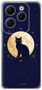 Силикон с усиленными углами чехол 'Cute Cat Celestial/Witchy' для Infinix Hot 40 Pro изображение 3