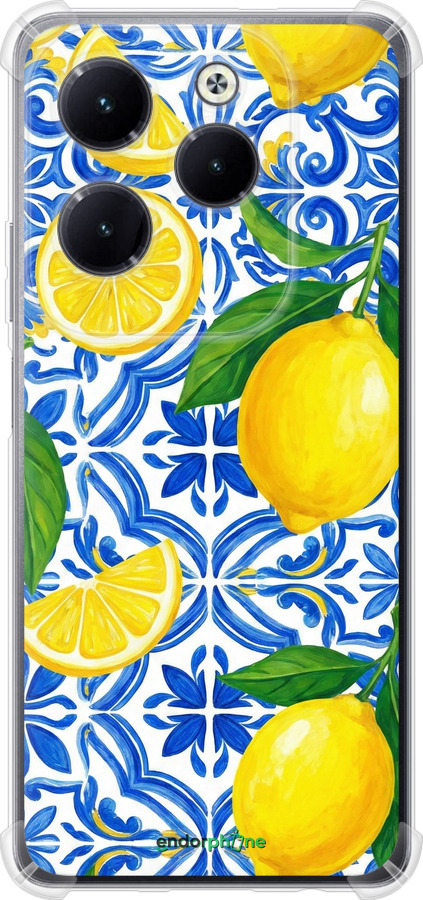 Силіконовий протиударний с посиленими кутами чехол Grocery Girl Italian Summer для Infinix Hot 40 - 6766sp-3503 изображение 