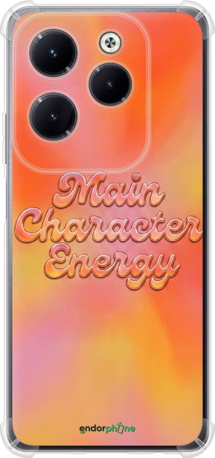 Силикон с усиленными углами чехол Aura Gradient Main Character Energy Aesthetic Y2K для Infinix Hot 40 - 6783sp-3503 изображение 