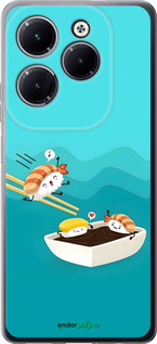 Силіконовий чехол Суші для Infinix Hot 40 Pro - 6354u-3736 изображение 