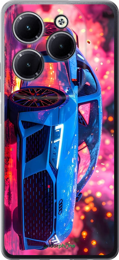 Силіконовий чехол Ауди для Infinix Hot 40 Pro - 6286u-3736 изображение 
