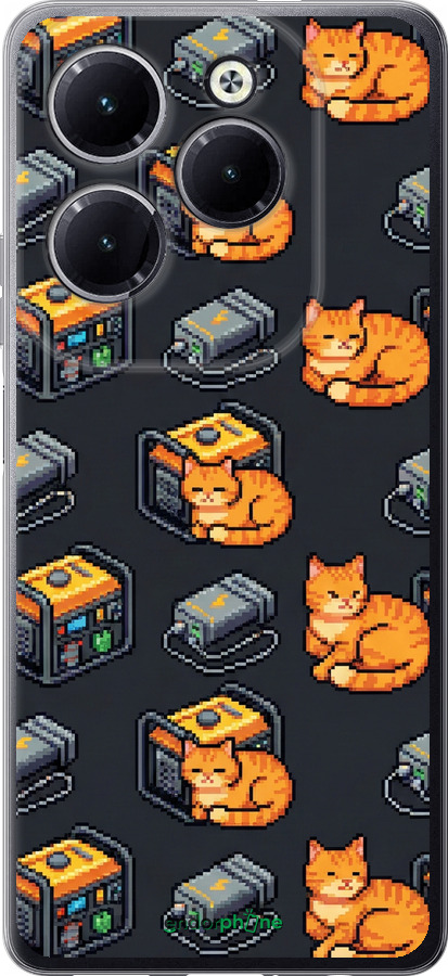 Силиконовый чехол Autonomous Zone для Infinix Hot 40 Pro - 6771u-3736 изображение 