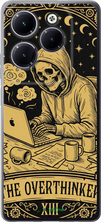 Силиконовый чехол The Overthinker для Infinix Hot 40 Pro - 6774u-3736 изображение 