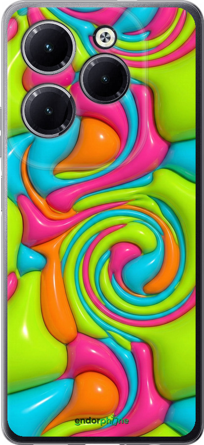 Силіконовий чехол Y2K Jelly Dream для Infinix Hot 40 Pro - 6780u-3736 изображение 