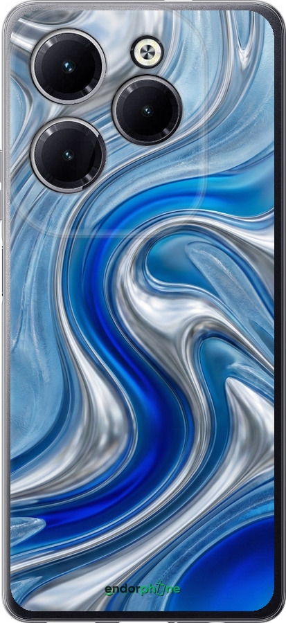 Силіконовий чехол Liquid Chrome для Infinix Hot 40 Pro - 6781u-3736 изображение 
