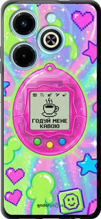 TPU чехол Y2K Aesthetic Retro Pet: Годуй мене кавою для Infinix Hot 40i - 6784b-3504 изображение 